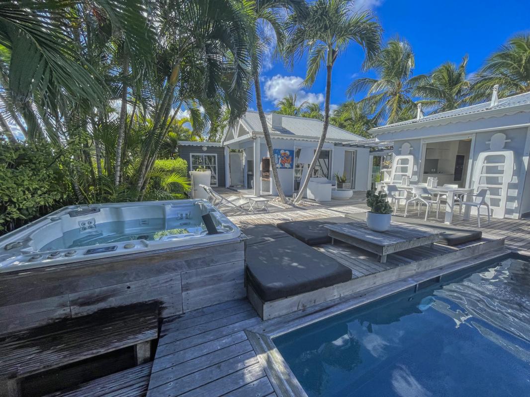 8.Location villa piscine Saint François Guadeloupe_vue d'ensemble sur mer